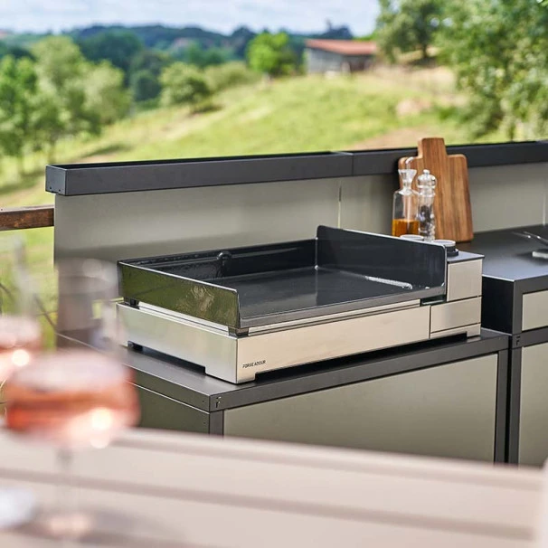 Plancha Gaz Forge Adour Premium G60 Inox 2 Brûleurs 60 X 40 2 Plancha Gaz Forge Adour Premium G60 Inox 2 Brûleurs 60 X 40 – Image 2