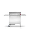 Ensemble Plancha Gaz Inox Planet Chef 80 Sur Chariot