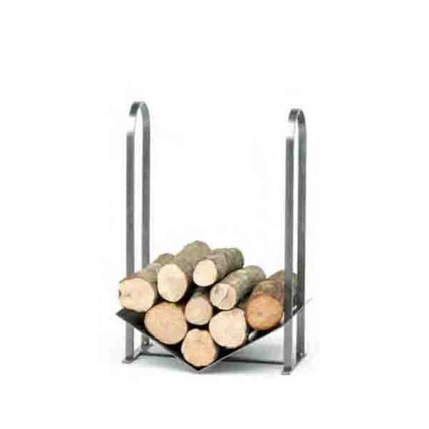 Rangement Bois Fixe Moyen Modèle Acier Brossé Verni 1 Rangement Bois Fixe Moyen Modèle Acier Brossé Verni