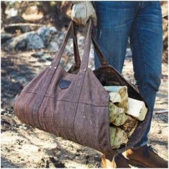 Sac à Bûches Alaskan Lumberjack Marron -Weber Soldes sac a buches alaskan lumberjack marron 3