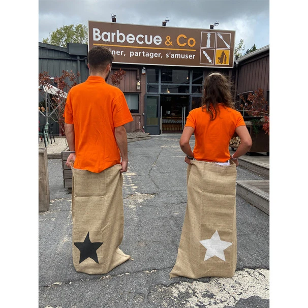 Sac à Bûches En Jute Motif étoile Anthracite 4 Sac à Bûches En Jute Motif étoile Anthracite – Image 4