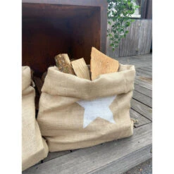 Sac à Bûches En Jute Motif étoile Blanche 7 Sac à Bûches En Jute Motif étoile Blanche -Weber Soldes sac a buches esprit en jute etoile blanche 75x100 3