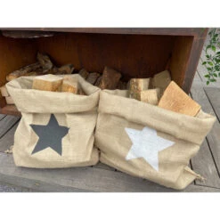 Sac à Bûches En Jute Motif étoile Blanche 8 Sac à Bûches En Jute Motif étoile Blanche -Weber Soldes sac a buches esprit en jute etoile blanche 75x100 4