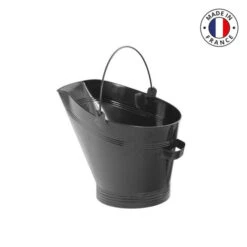 Seau à Cendres Cheminée Le Marquier Laqué Noir
