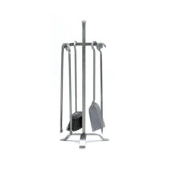 Serviteur Cheminée Classique Tête Pointe De Diamant 4 Ustensiles