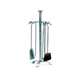 Serviteur Cheminée Classique épée Tête Aplatie 4 Ustensiles