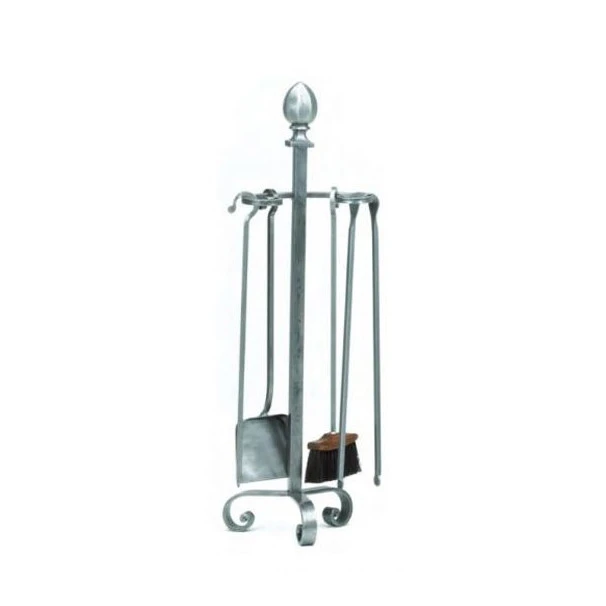 Serviteur Cheminée Classique épée Tête Ogive 4 Ustensiles 1 Serviteur Cheminée Classique épée Tête Ogive 4 Ustensiles
