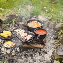 ESSCHERT DESIGN Set à Cuisiner En Fonte 7 Pièces Feu De Camp -Weber Soldes set a cuisiner en fonte 7 pieces feu de camp 4