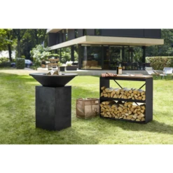Rangement Bois OFYR Black 45 X 100 X 88 Cm 7 Rangement Bois OFYR Black 45 X 100 X 88 Cm -Weber Soldes wood storage dressoir black 2